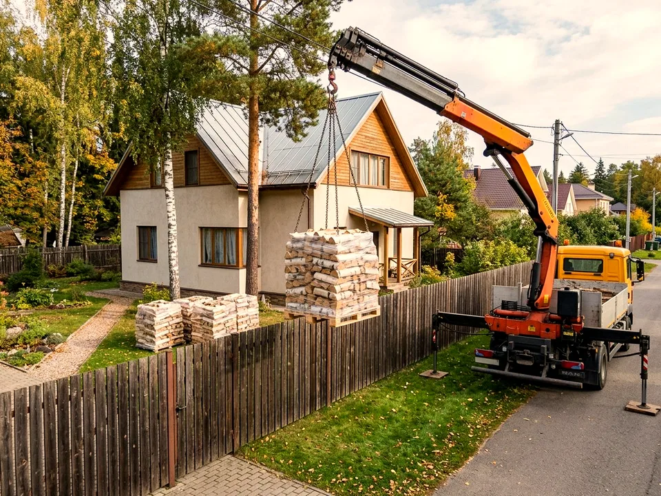 Круговая поленница holzhausen, Пушкино, улица Цветочная, 24